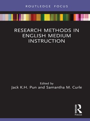 cover image of Research Methods in English Medium Instruction